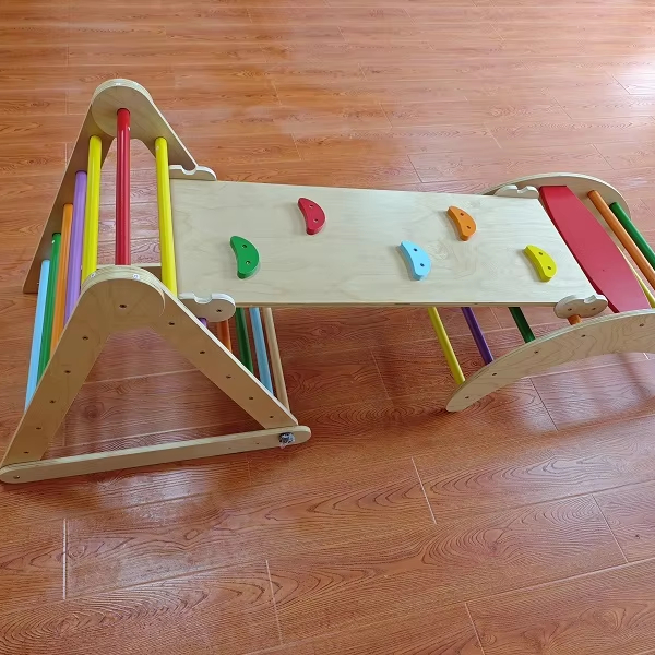Kids Outdoor Wooden Climbing Frame - Juego de Escalada Infantil 3 en