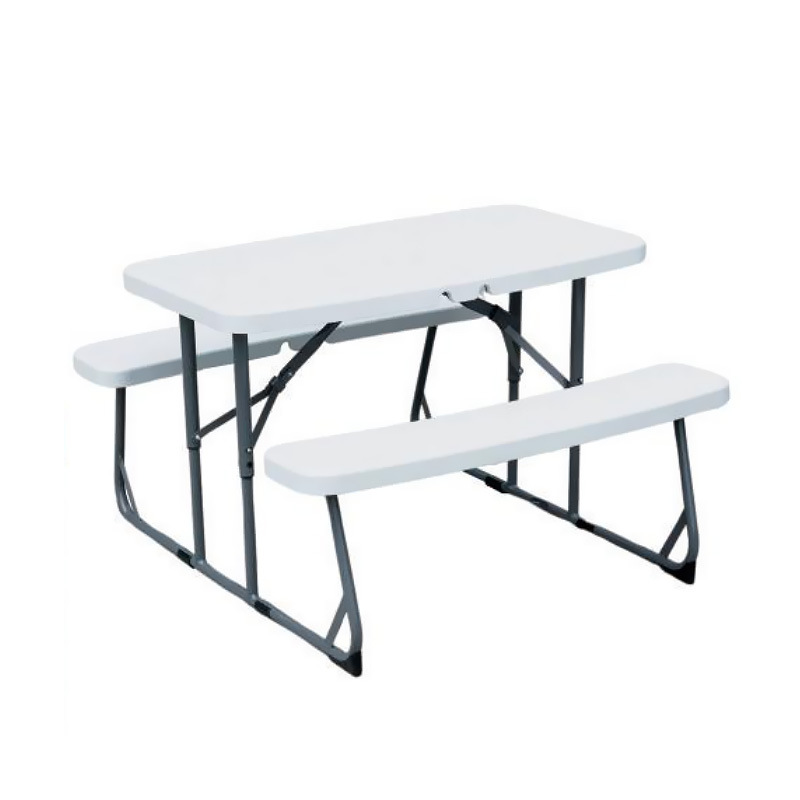 Kids Outdoor Picnic Table - Juego de Mesa y Bancos Plegables