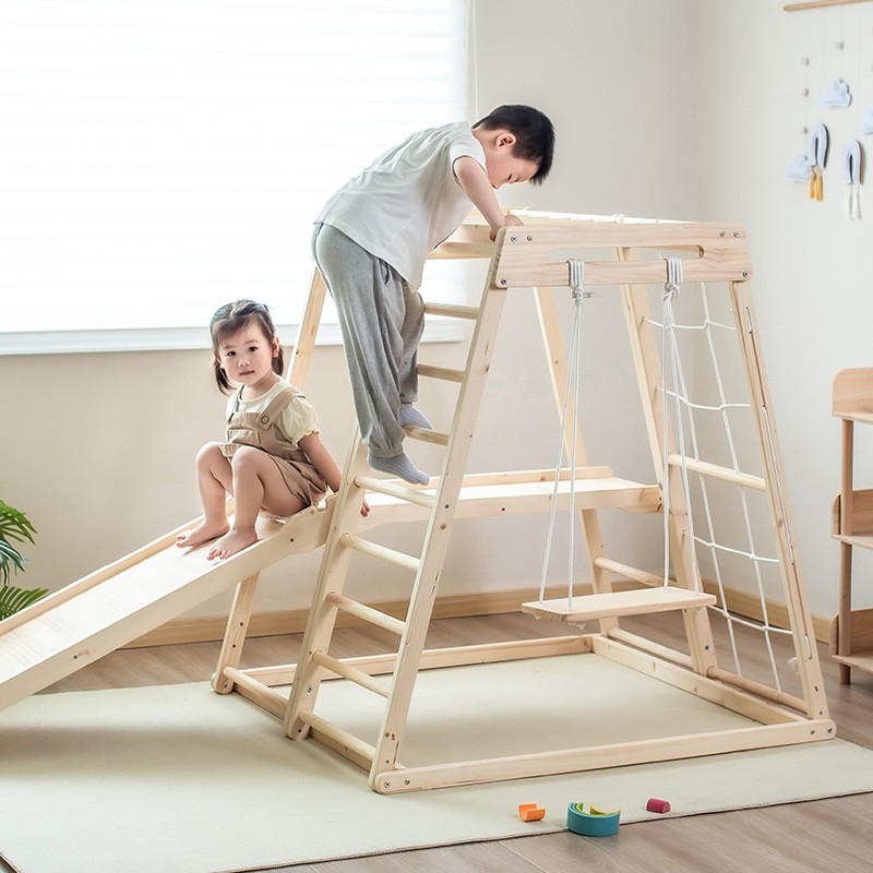 Kids Outdoor Wooden Climbing Frame - Estructura de Juego Infantil para Exterior