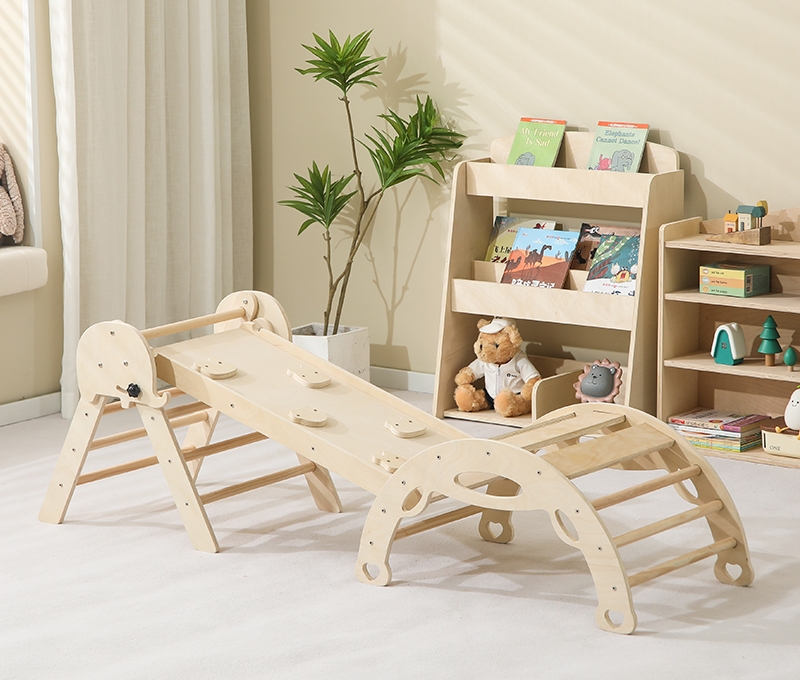 Kids Outdoor Wooden Climbing Frame - Juego de Escalada Infantil Montessori 7