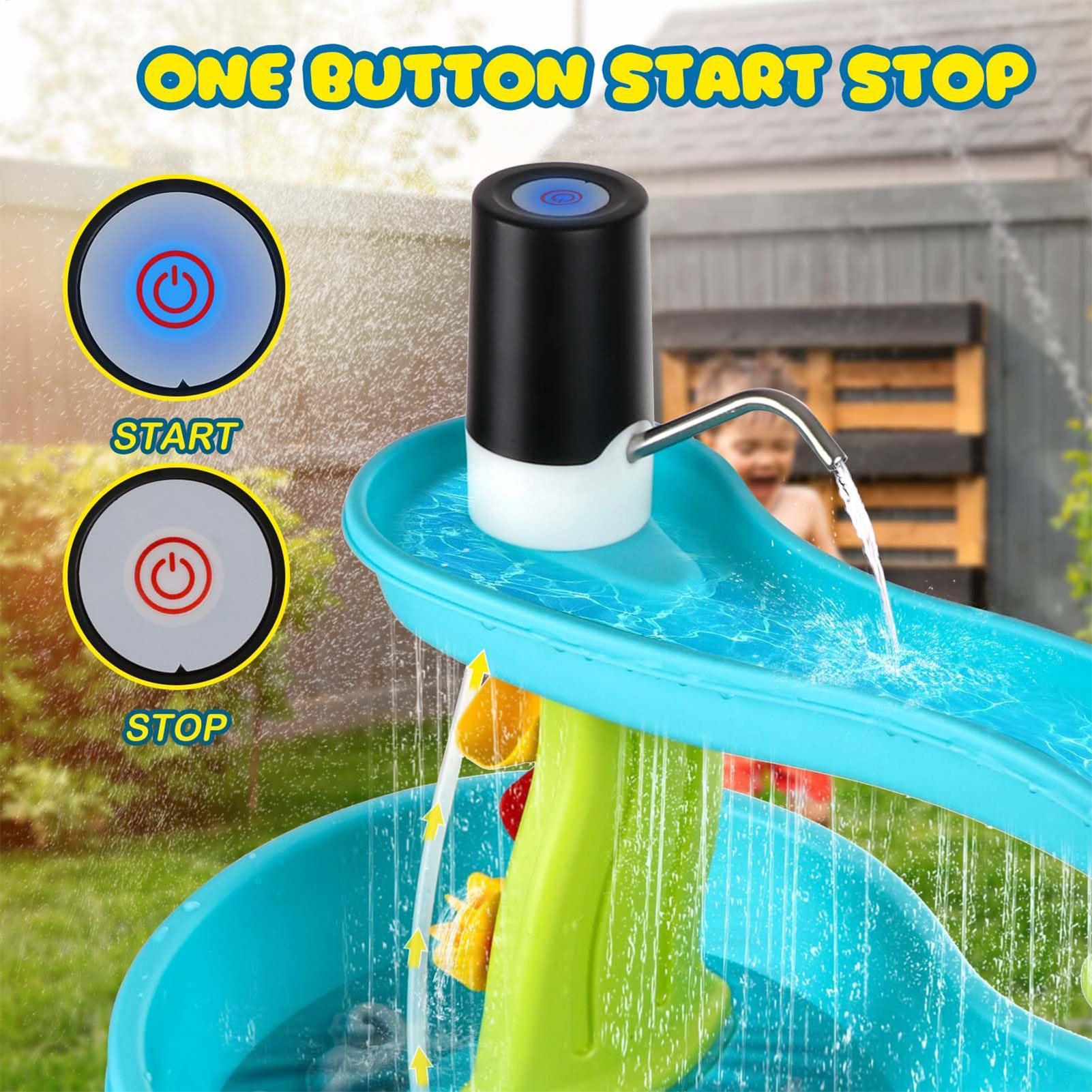 Kids Outdoor Picnic Table - Bomba de Agua Inalámbrica Recargable Pequeña,