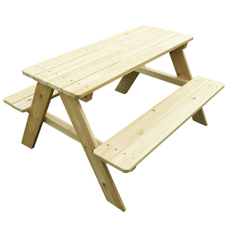 Kids Outdoor Picnic Table - Mesa de Picnic Infantil de Madera