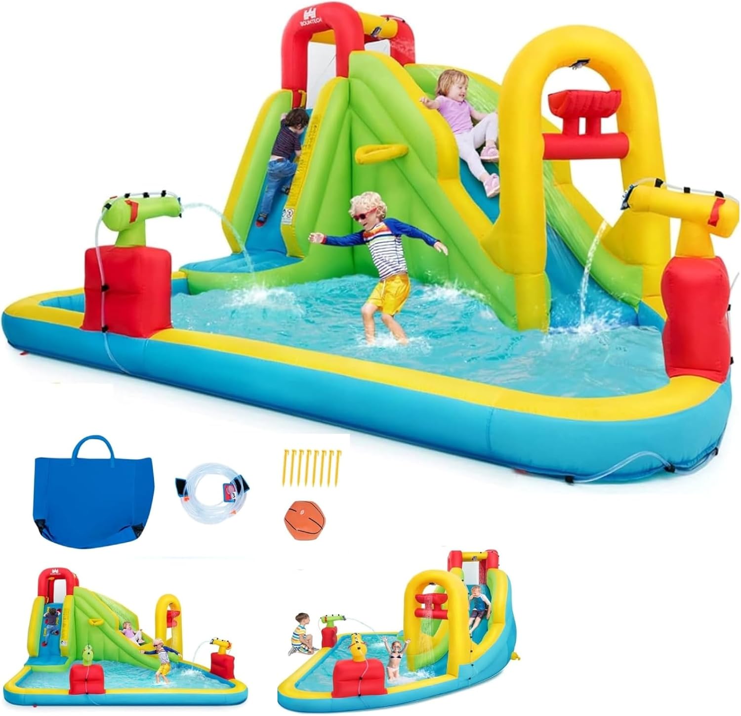 Kids Outdoor Gifts - Mega Parque Acuático Inflable con Castillo
