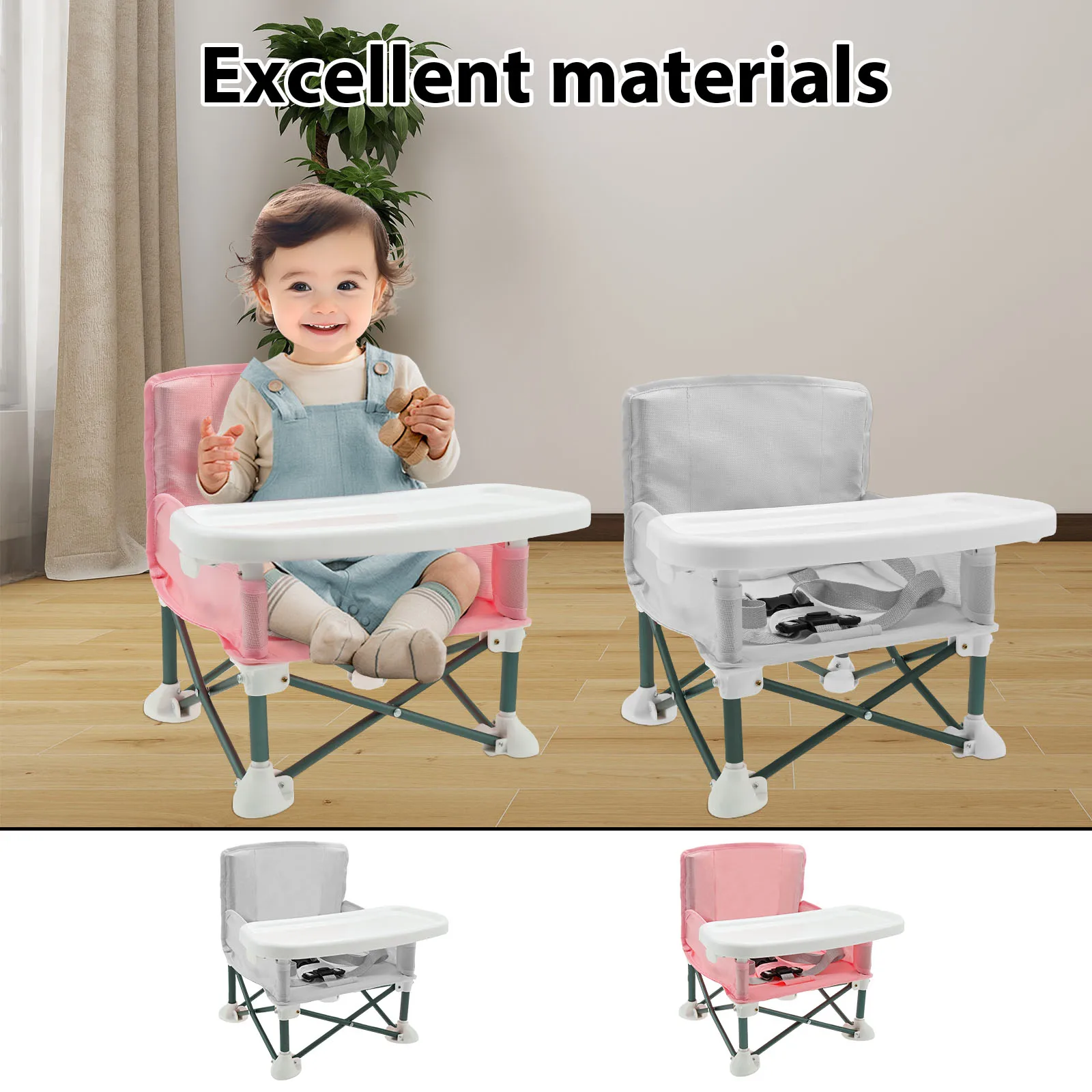 Kids Outdoor Foldable Chair - Asiento elevador para niños pequeños con