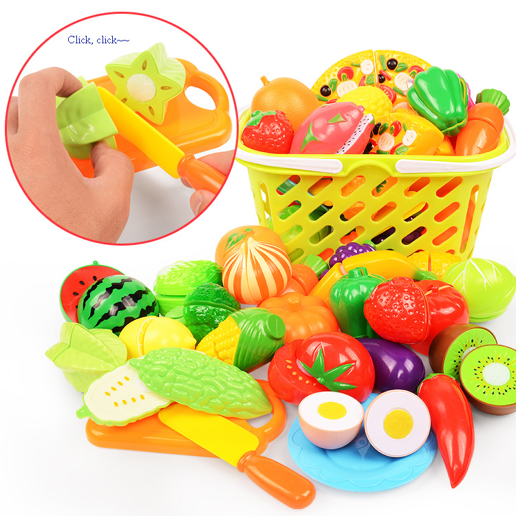 Kids Outdoor Mud Kitchen Accessories - Juego de cortar comida para niños,
