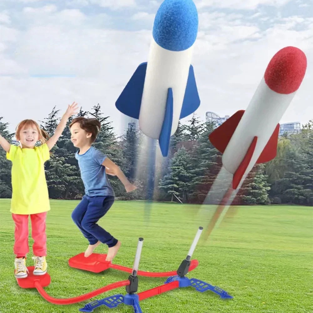 Kids Outdoor Jumping Toys - Cohete de juguete para niños con
