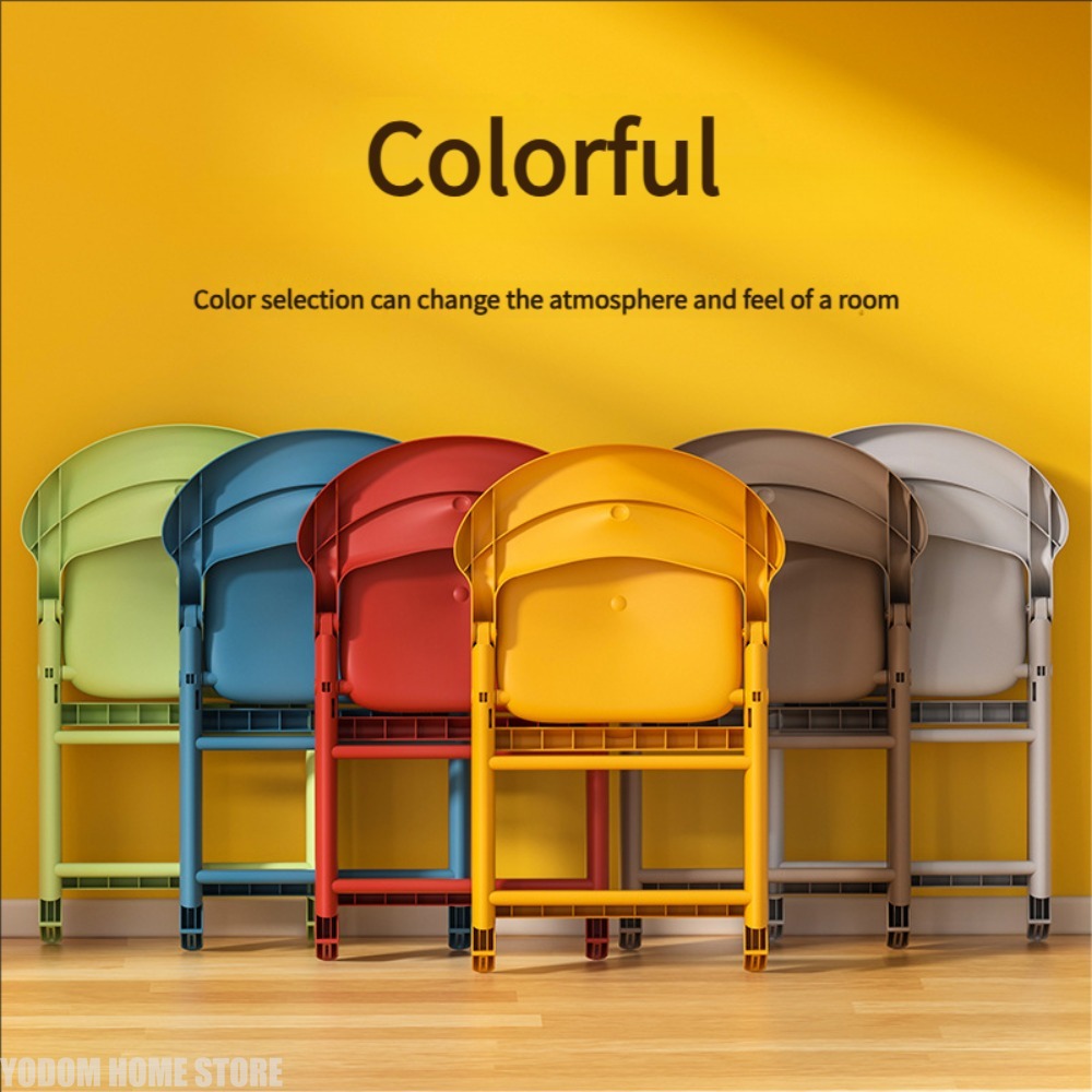 Kids Outdoor Foldable Chair - Silla Infantil de Plástico Colorida, Resistente,