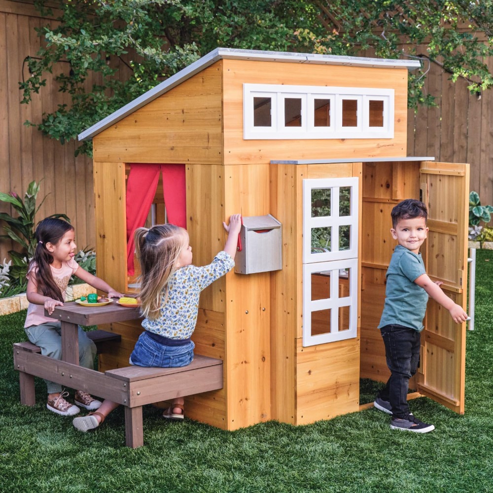Moderno Conjunto de Casa de Ju - Kids Outdoor Picnic Table reseña y precio
