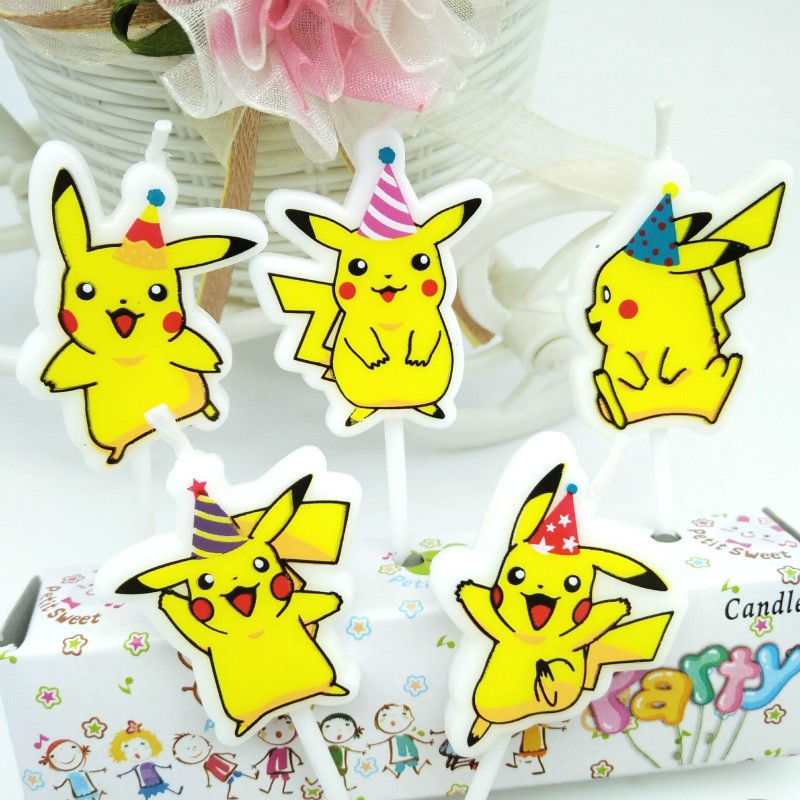 5 unids/lote Pokemon vela de p - Kids Outdoor Mud Kitchen Accessories reseña y precio