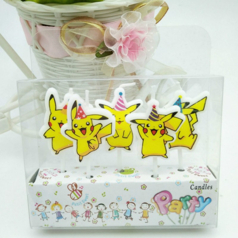 5 unids/lote Pokemon vela de p - Kids Outdoor Mud Kitchen Accessories reseña y precio