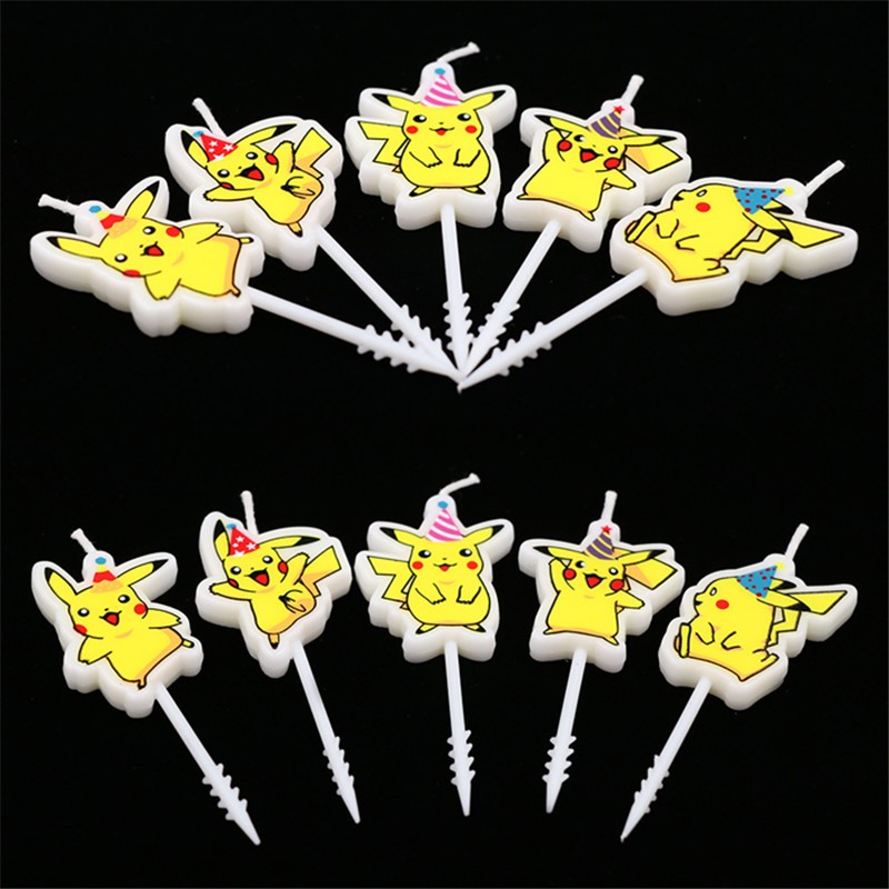 5 unids/lote Pokemon vela de p - Kids Outdoor Mud Kitchen Accessories reseña y precio