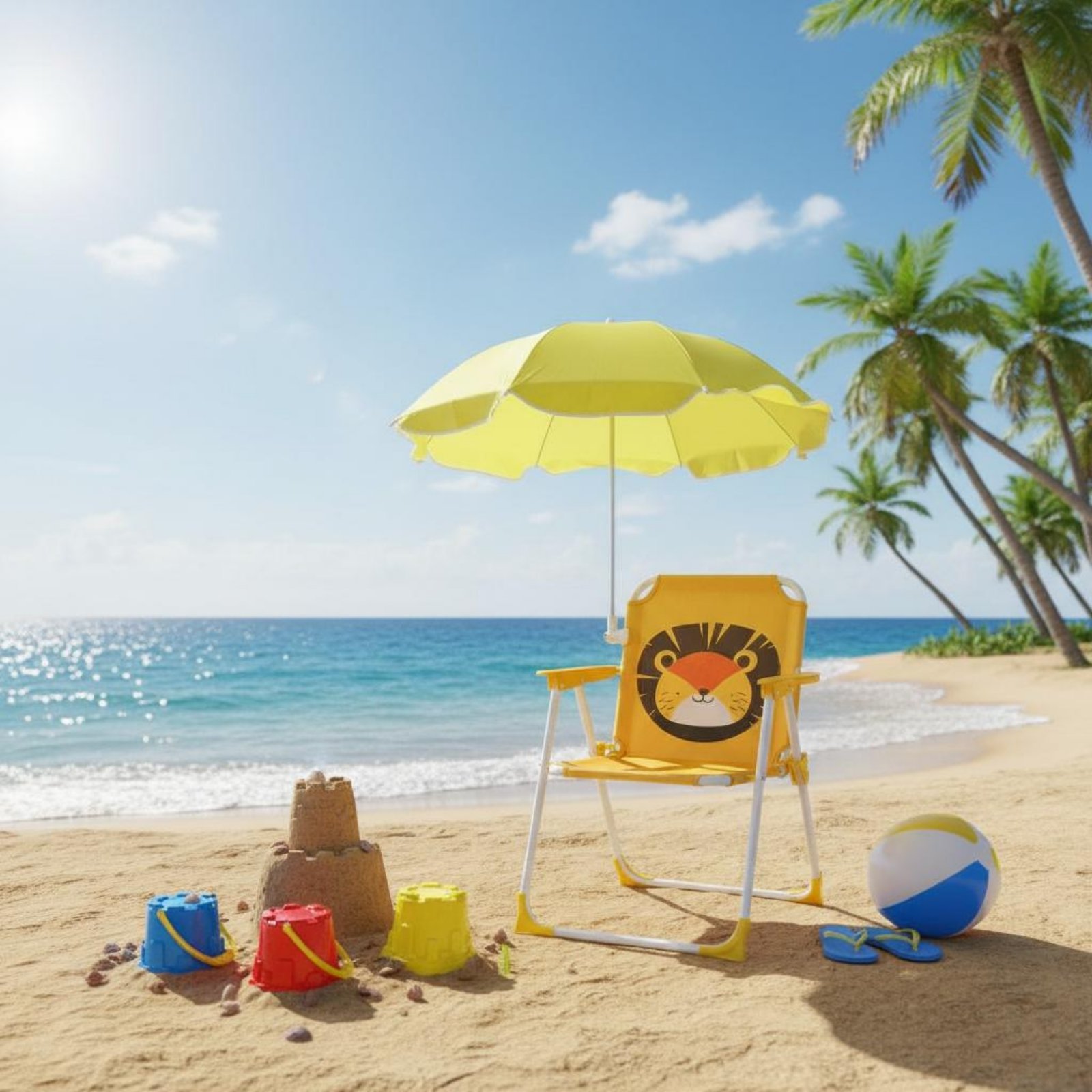 Silla de Playa para Niños con  - Kids Outdoor Foldable Chair reseña y precio