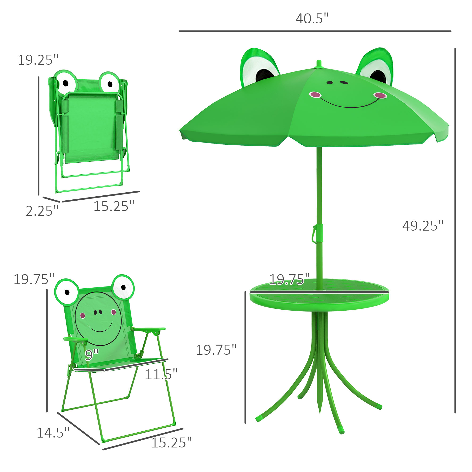 Conjunto de Mesa y Sillas para - Kids Outdoor Picnic Table reseña y precio