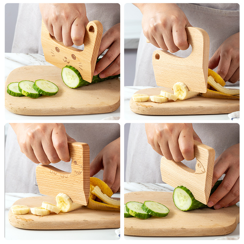 Cuchillo de madera para niños  - Kids Outdoor Mud Kitchen Accessories reseña y precio