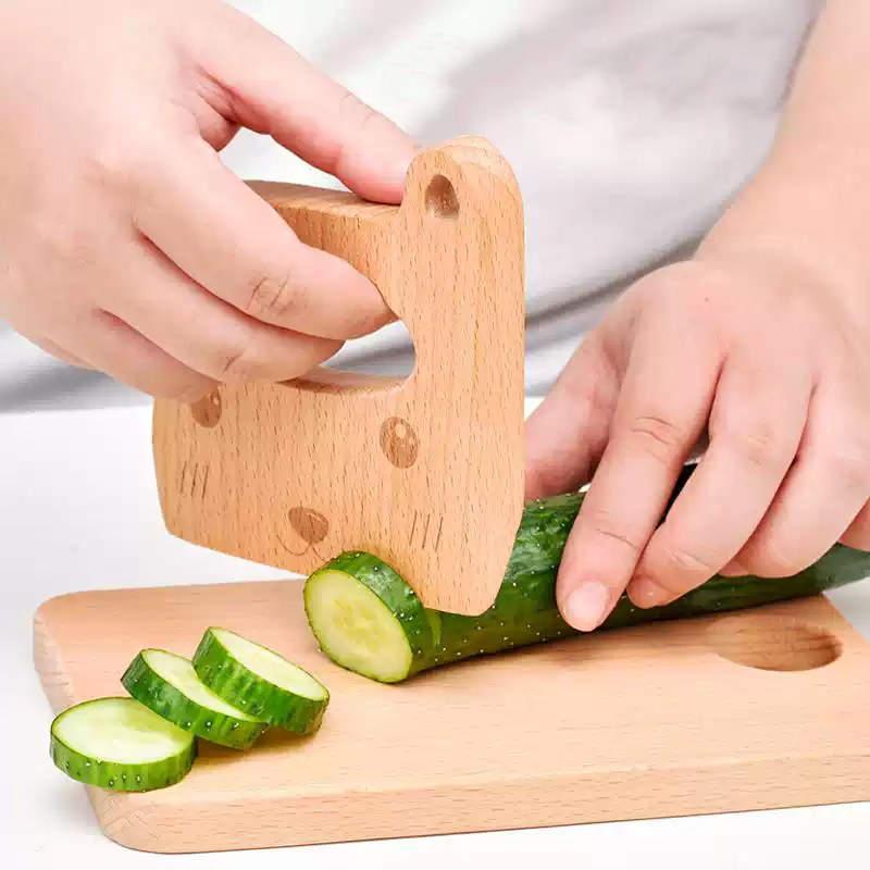 Cuchillo de madera para niños  - Kids Outdoor Mud Kitchen Accessories reseña y precio