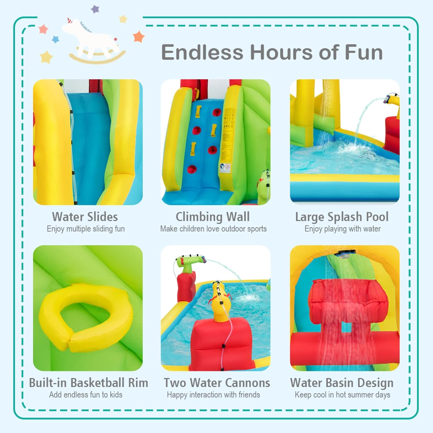 Mega Parque Acuático Inflable  - Kids Outdoor Gifts reseña y precio