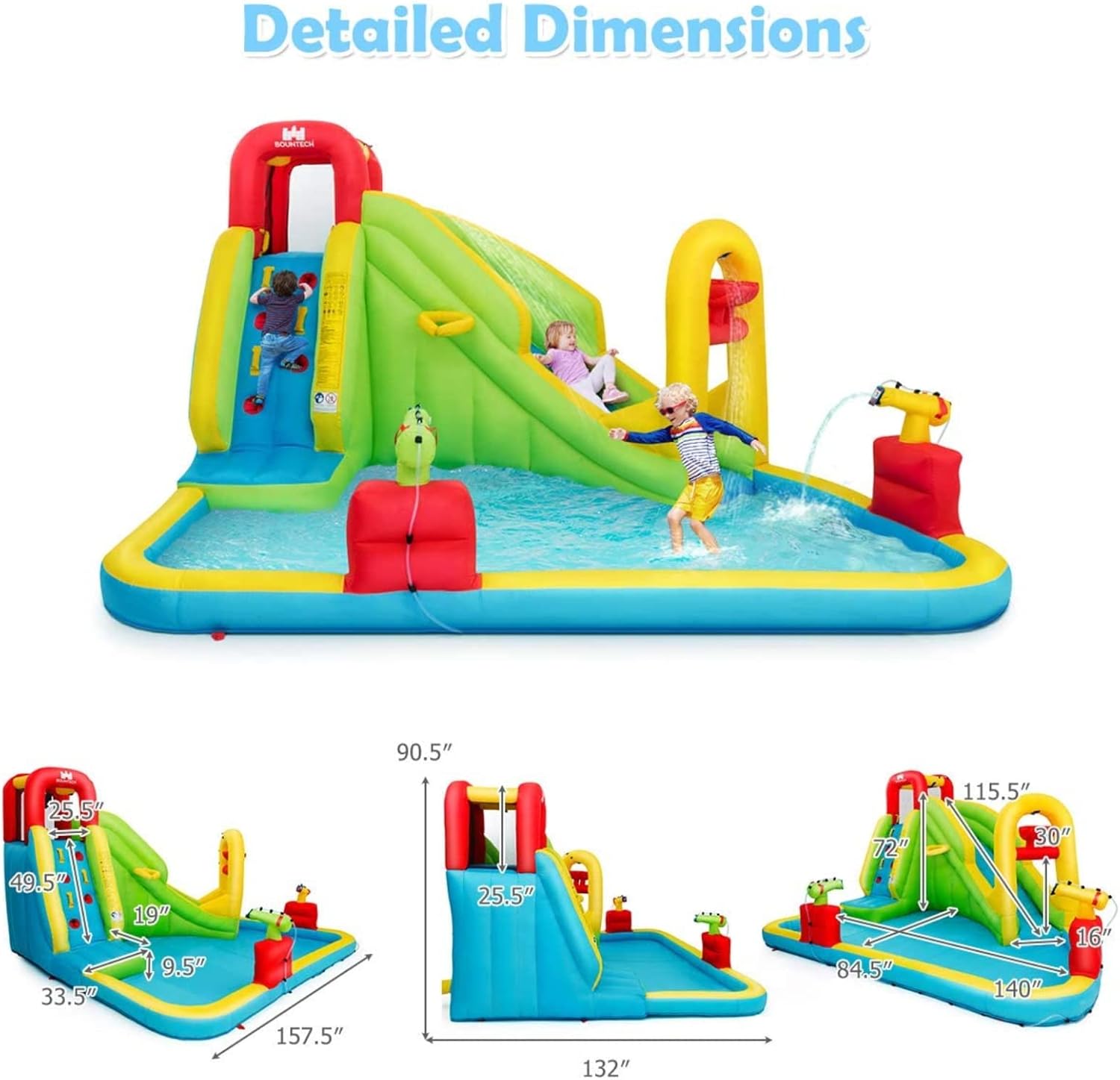 Mega Parque Acuático Inflable  - Kids Outdoor Gifts reseña y precio