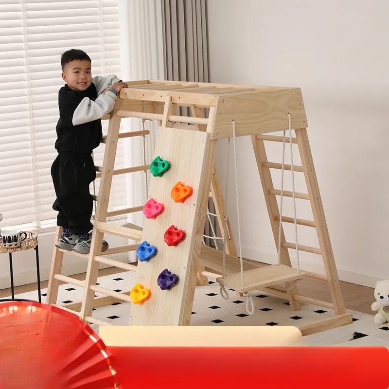 JMZ Parque Infantil de Madera  - Kids Outdoor Wooden Climbing Frame reseña y precio