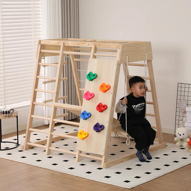 JMZ Parque Infantil de Madera  - Kids Outdoor Wooden Climbing Frame reseña y precio