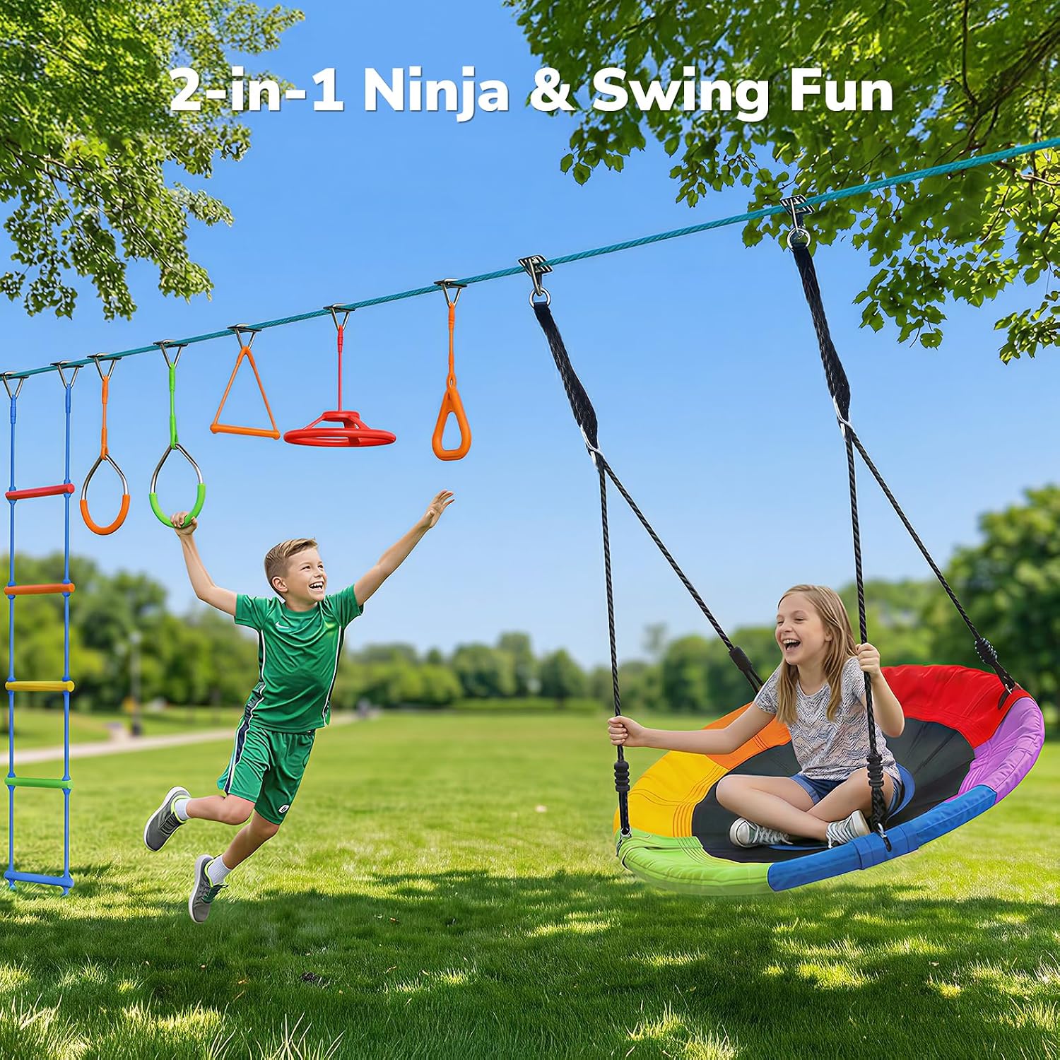 Circuito de Obstáculos Ninja W - Kids Outdoor Ninja Set reseña y precio